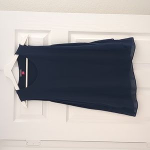 Navy blue sleeveless top